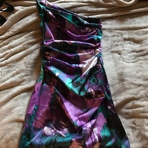 One shoulder cocktail dress