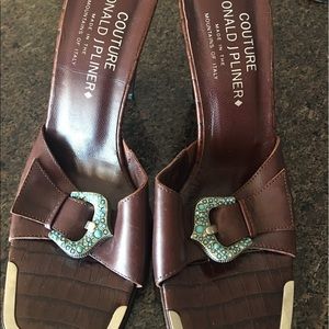 Donald Pliner Couture Heels 7 1/2 Brown