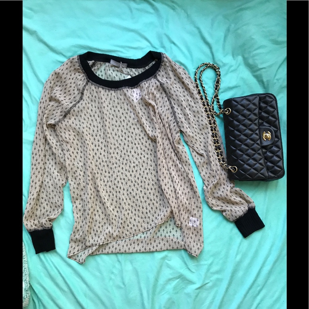 Sheer Long sleeve Olivia Moon small