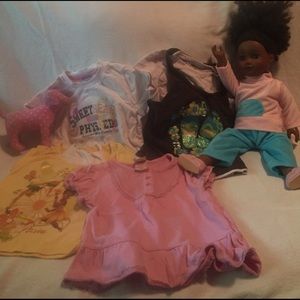 Size 4 shortsleeve& T-shirt.all I EUC condition.