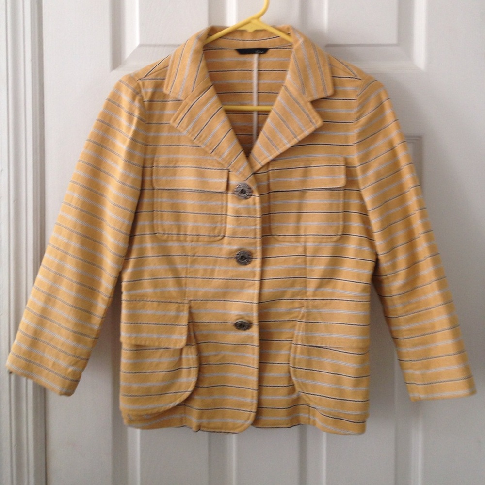 Vintage yellow striped jacket