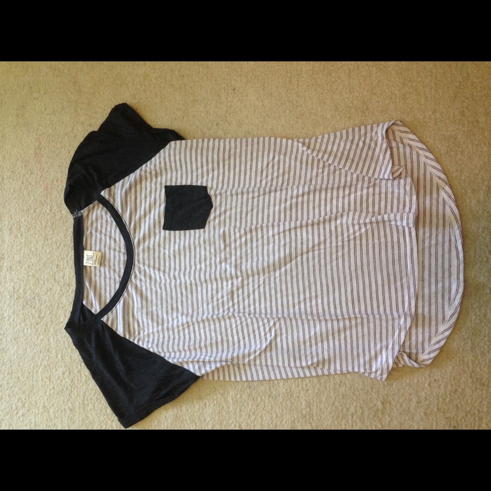 Striped pocket shirt