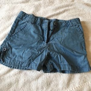 Nautica Girls Shorts with Striped Buttons