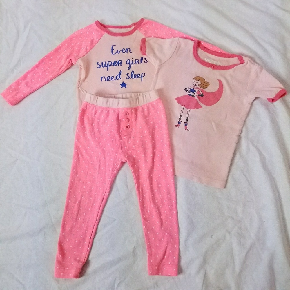 Osh Kosh ~ 3 pc Super Girl Pajama Set | 12 month