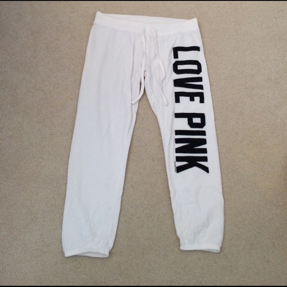 PINK Victoria's Secret White Pants