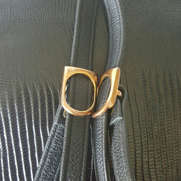 NWOT leather backpack purse, Signed Wearable Art main image 8