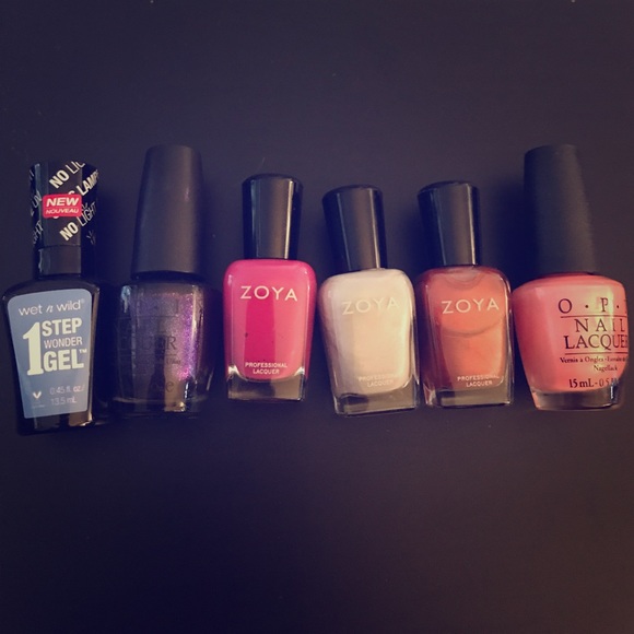 ZOYA Other - Collection of 6 nail polishes zoya OPI wet n wild