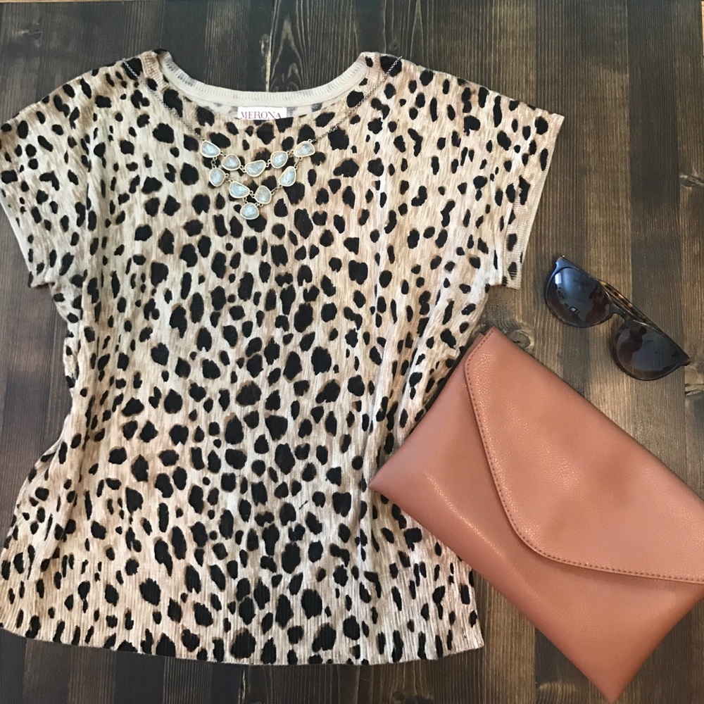Leopard print sweater