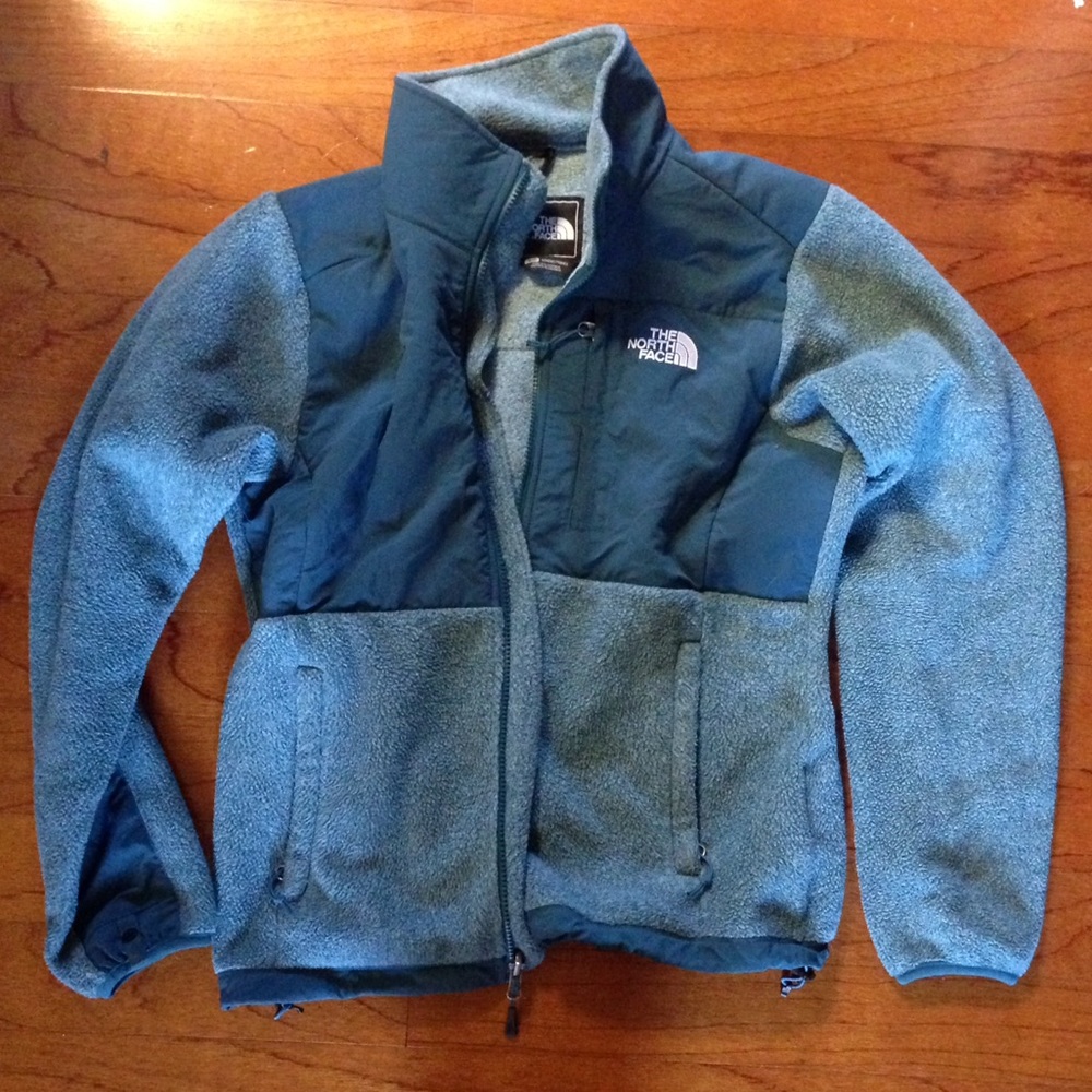 Small Denali North Face blue full zip jacket