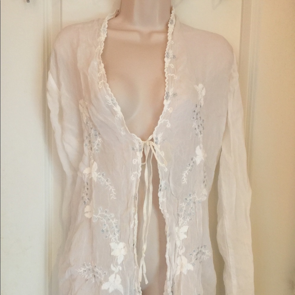 Johnny Was tunic/ cover up size small. Never worn