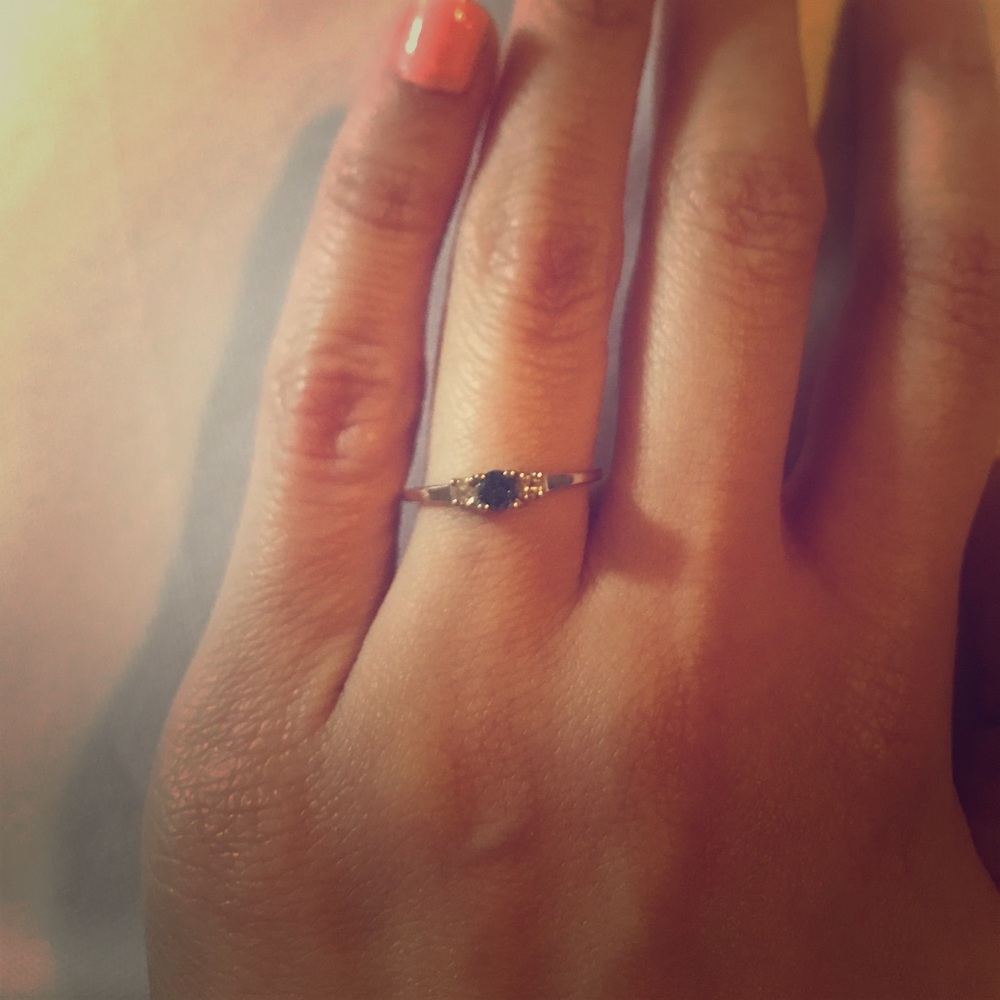 Diamond promise ring