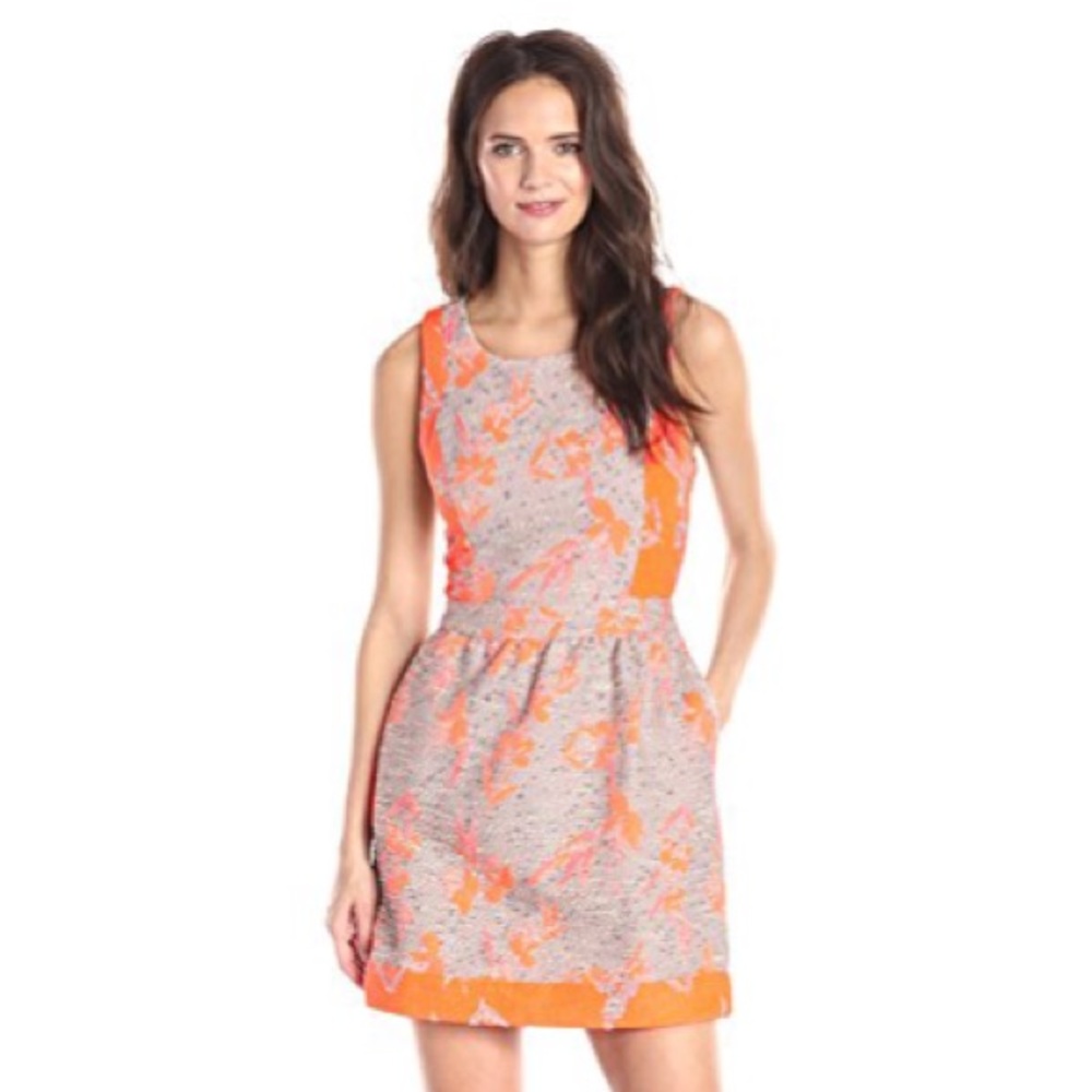 💖 Ella Moss Dahlia Jacquard Print Dress XS