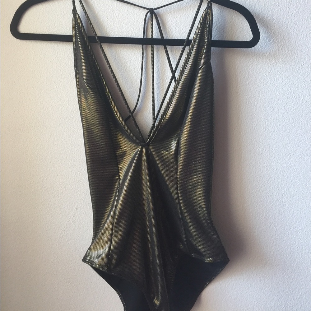 Metallic bodysuit