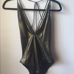 Metallic bodysuit