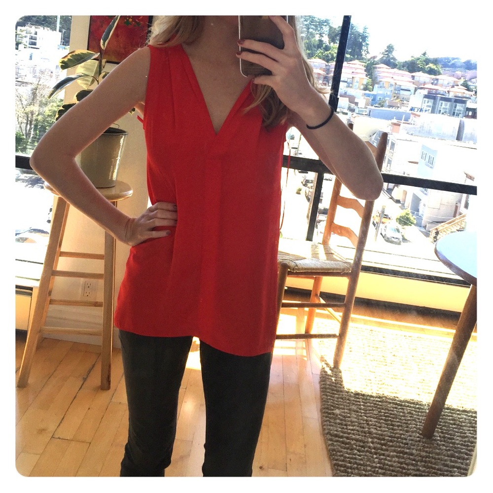 Vince Camuto Shawl Collar Shell