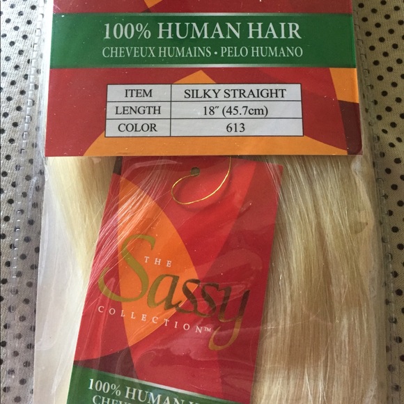 Sassy Accessories New 18 Human Hair Color 613 Blonde Poshmark