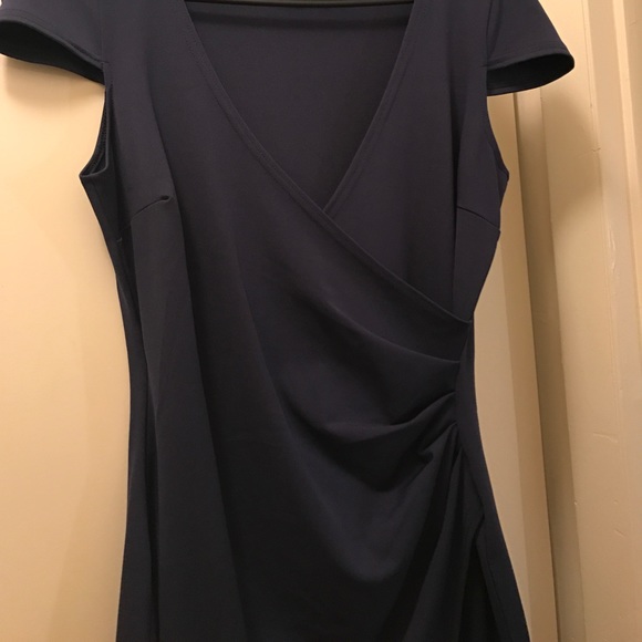 Navy blue evening/day dress - Picture 3 of 4