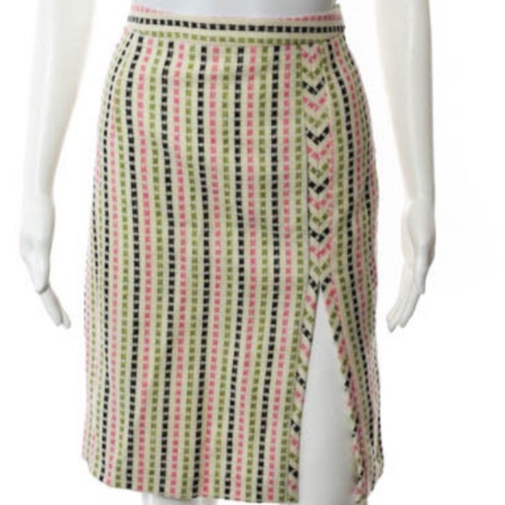 Milly Multi-Color Wool Skirt Size 4