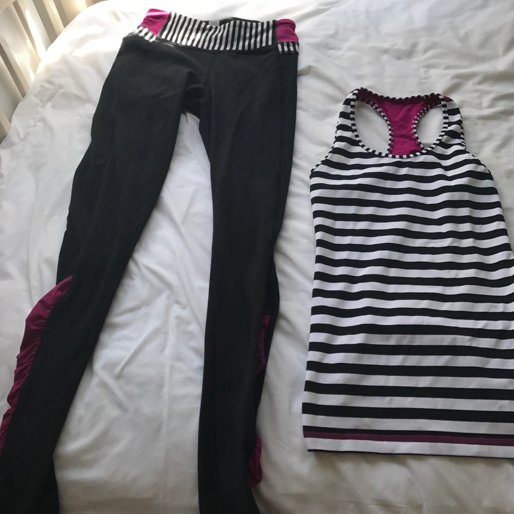 Ivivva Size 10 Athletic Shirt and Leggings