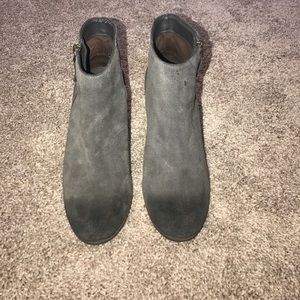 Bp. Blue grey suede booties