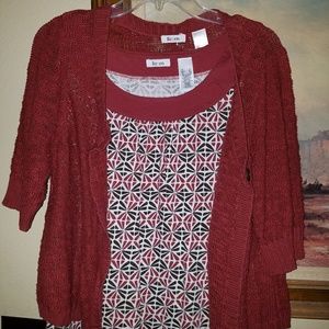 Cute tank/cardigan set