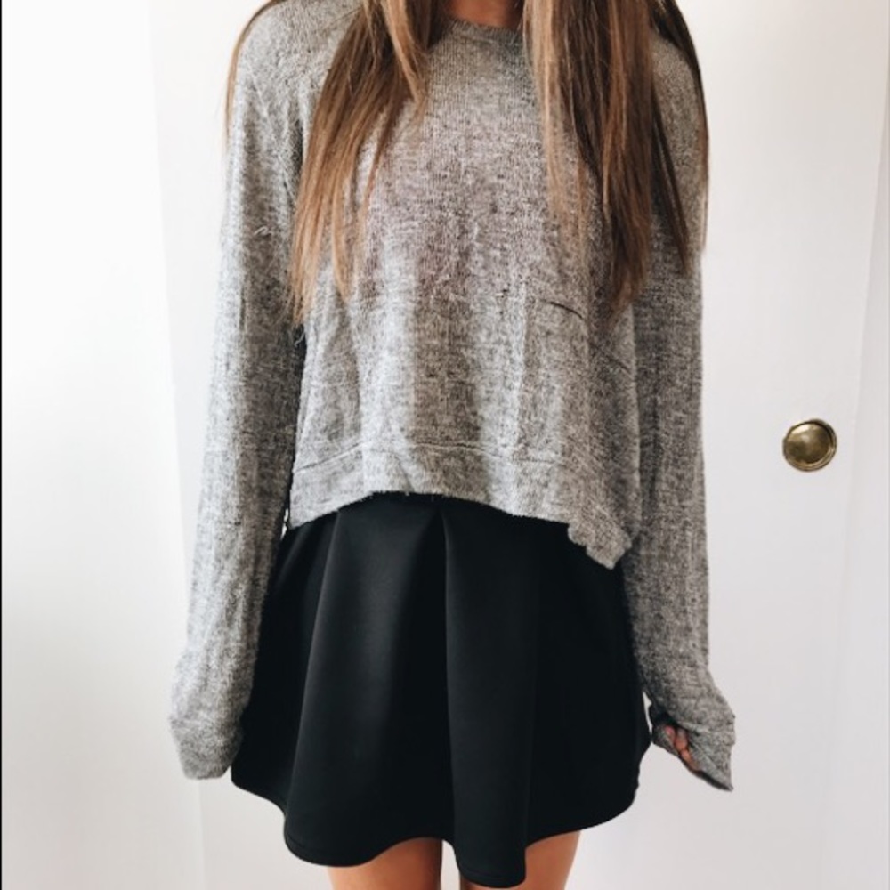 Black skater skirt
