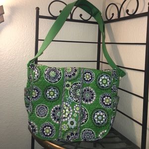 Vera Bradley messenger bag in green Cupcake
