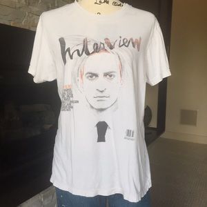Marc Jacobs as Andy Warhol Interview t-shirt