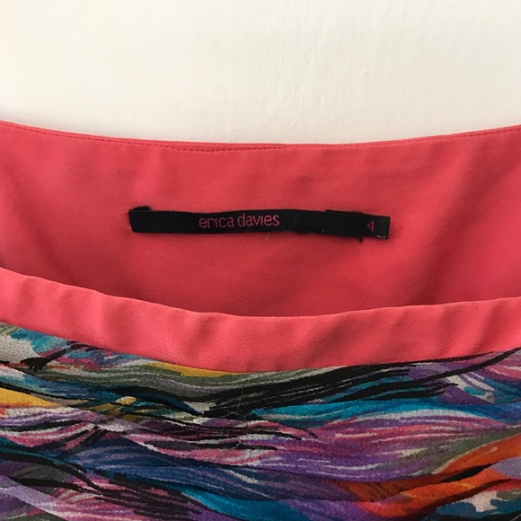 Gorgeous colorful silk chiffon dress - Picture 2 of 5