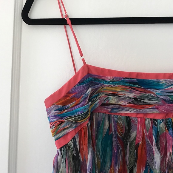 Gorgeous colorful silk chiffon dress - Picture 4 of 5