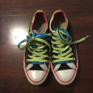 Fluorescent/neon Converse