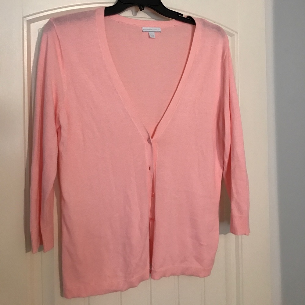 Pink cardigan 3/4 sleeves