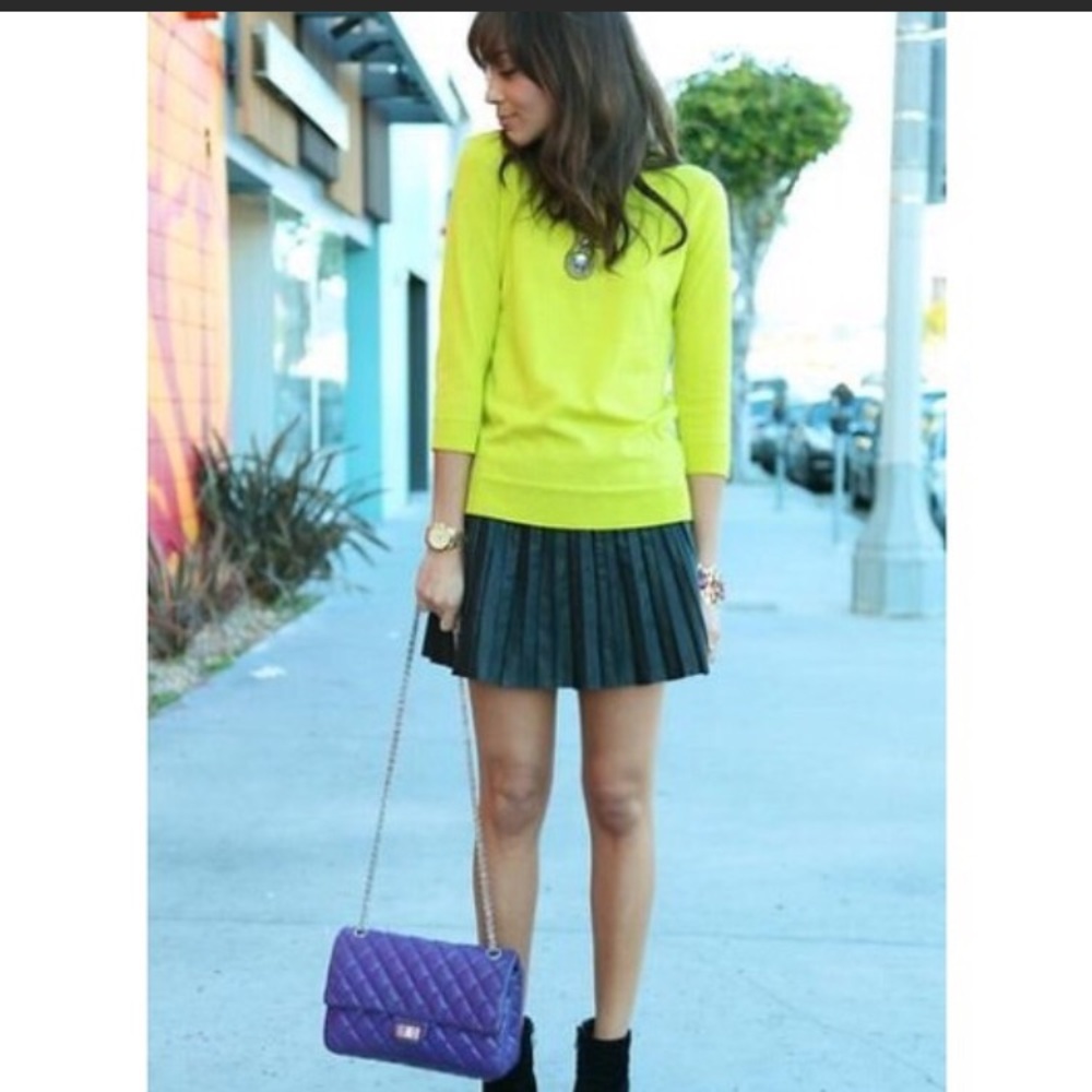 Yellow j crew Tippi sweater, sz. S, fits like XS