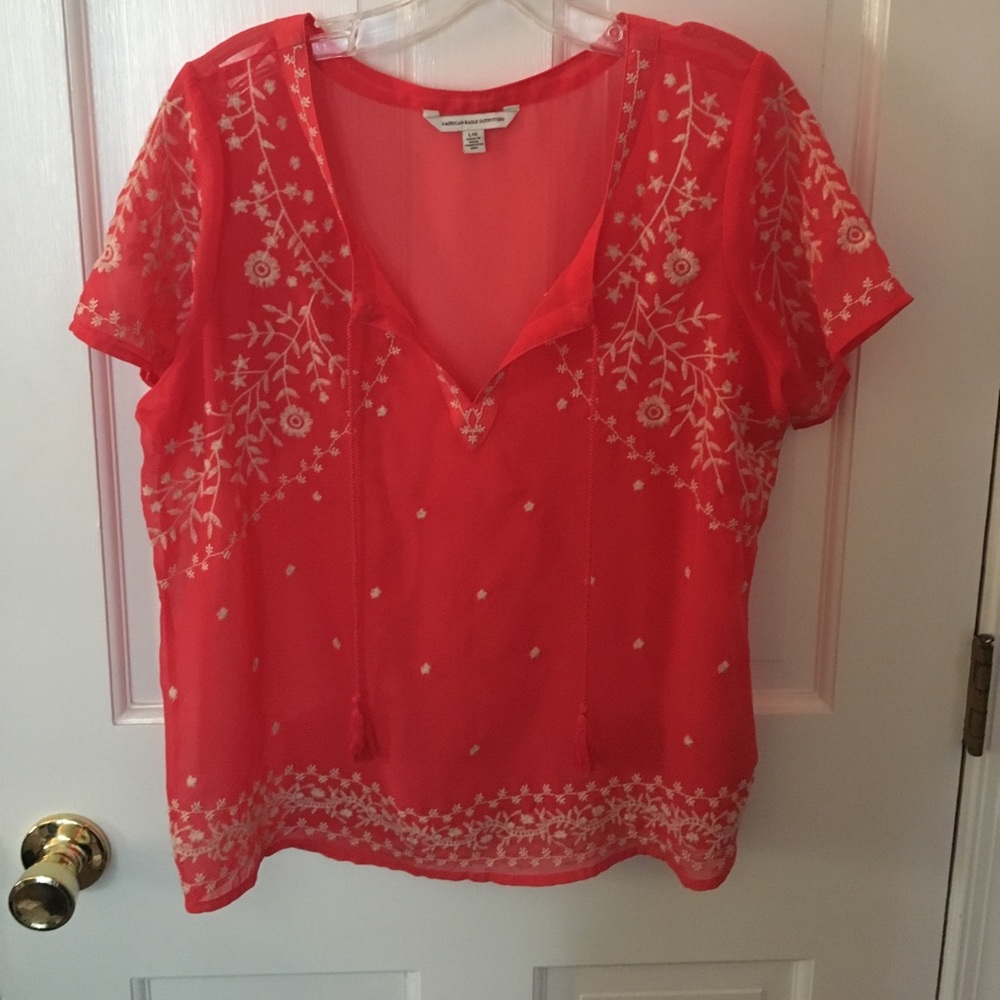 American eagle sheer shirt