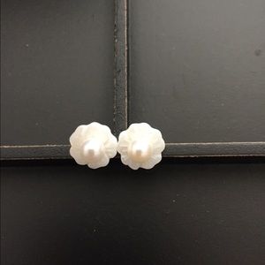 Genuine pearl earrings