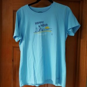 Life is good ladies tshirt