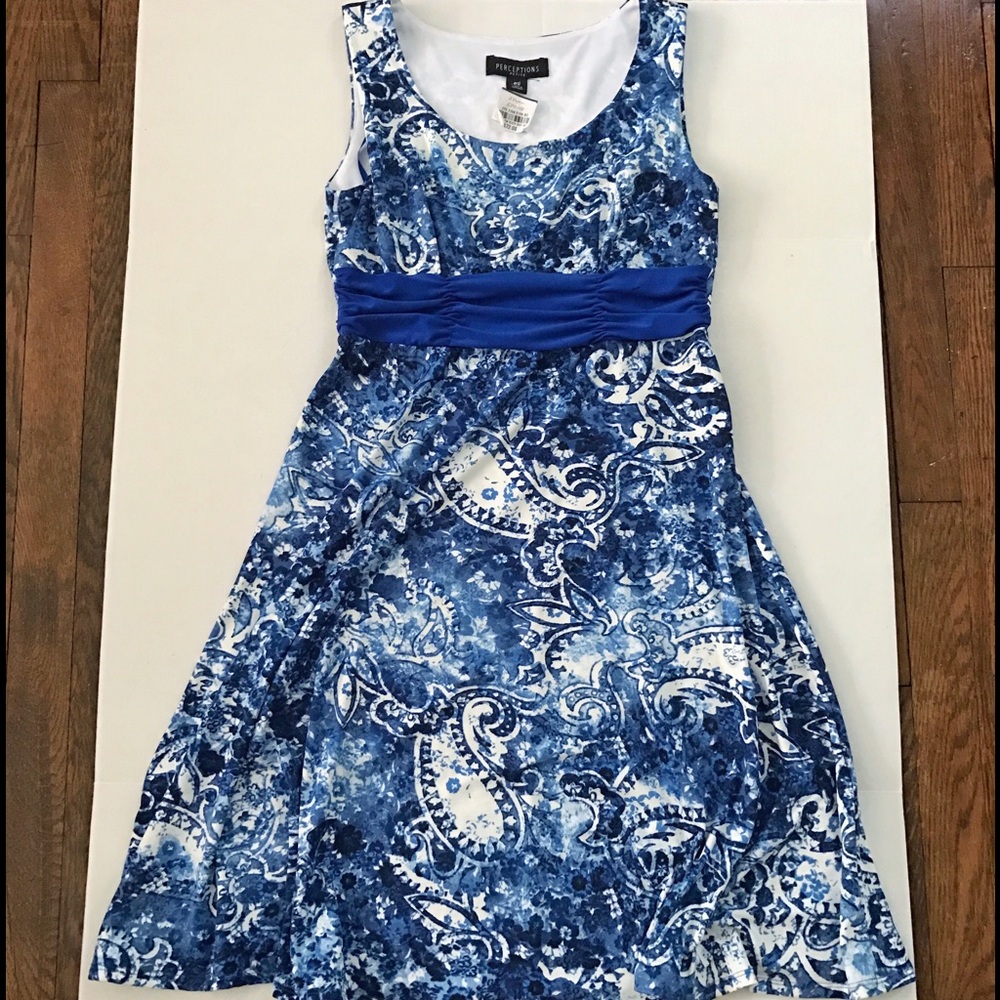 NWT Blue and White Dress