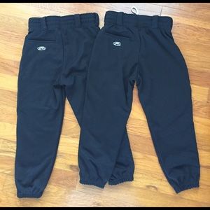 Lot of TWO Baseball/Softball pants