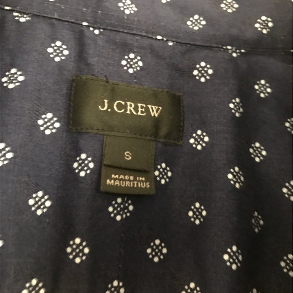 Men's small J-crew long sleeve polo style shirt.