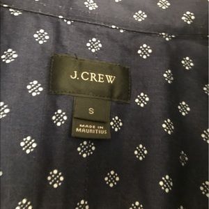Men's small J-crew long sleeve polo style shirt.