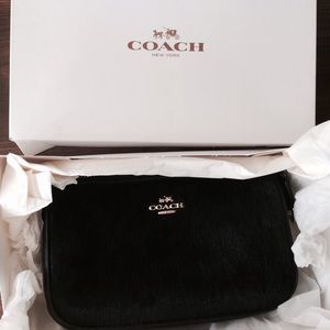 Coach pony hair bag~purse /w gold chain