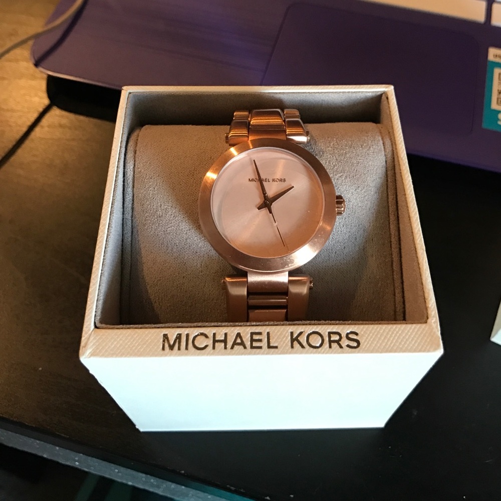 Michael Kors 'Delray' Rose-Tone Stainless Steel