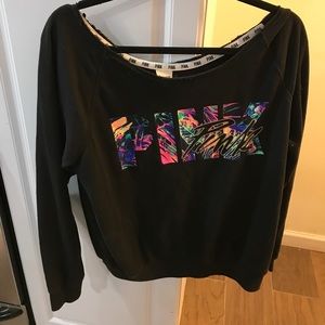 Victoria's Secret love pink slouchy sweatshirt