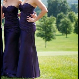 Eggplant bridesmaid dress, size 6