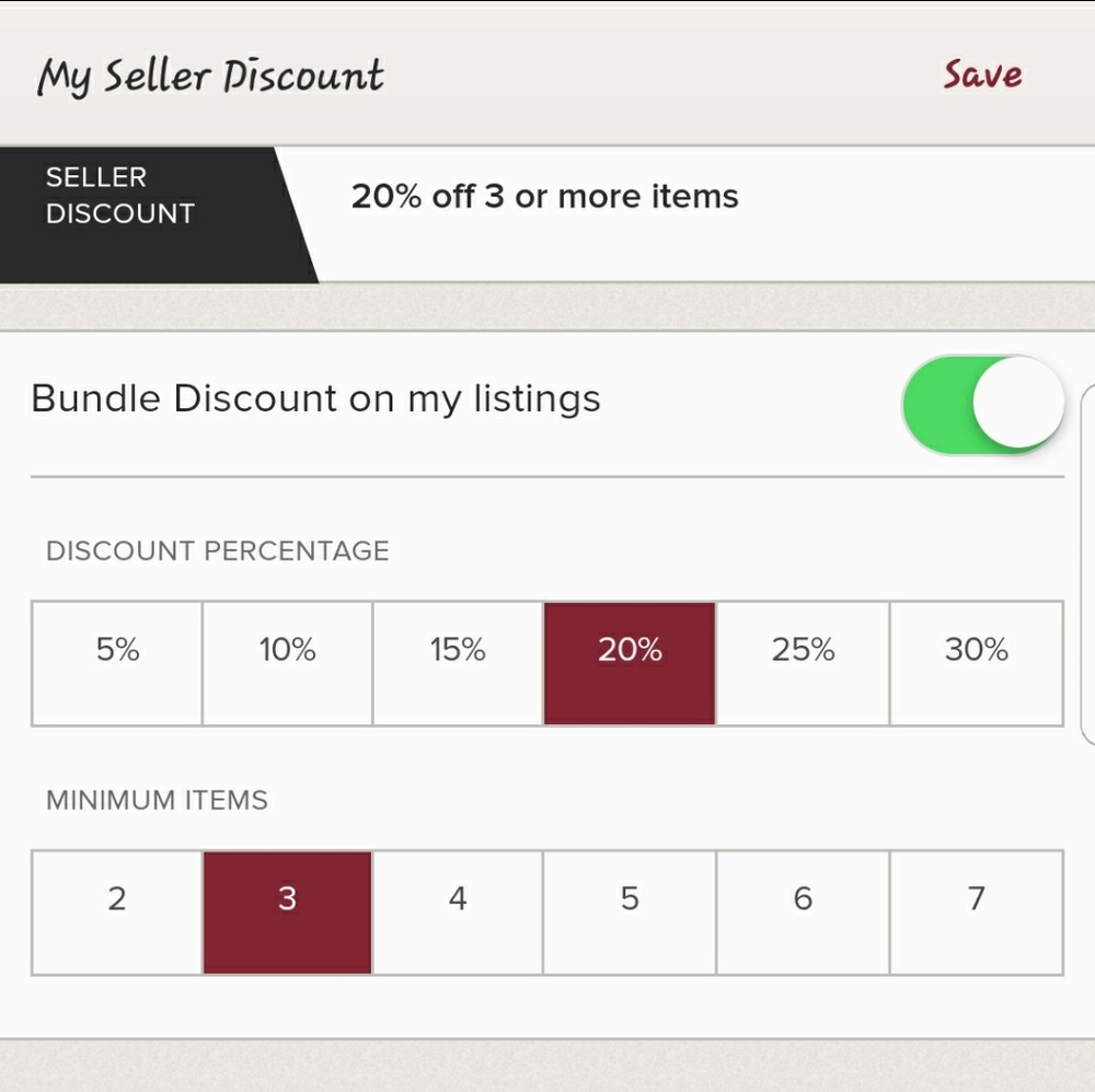 20% off 3 item bundle