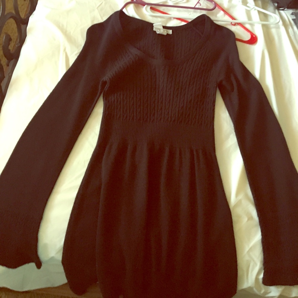 Black sweater dress