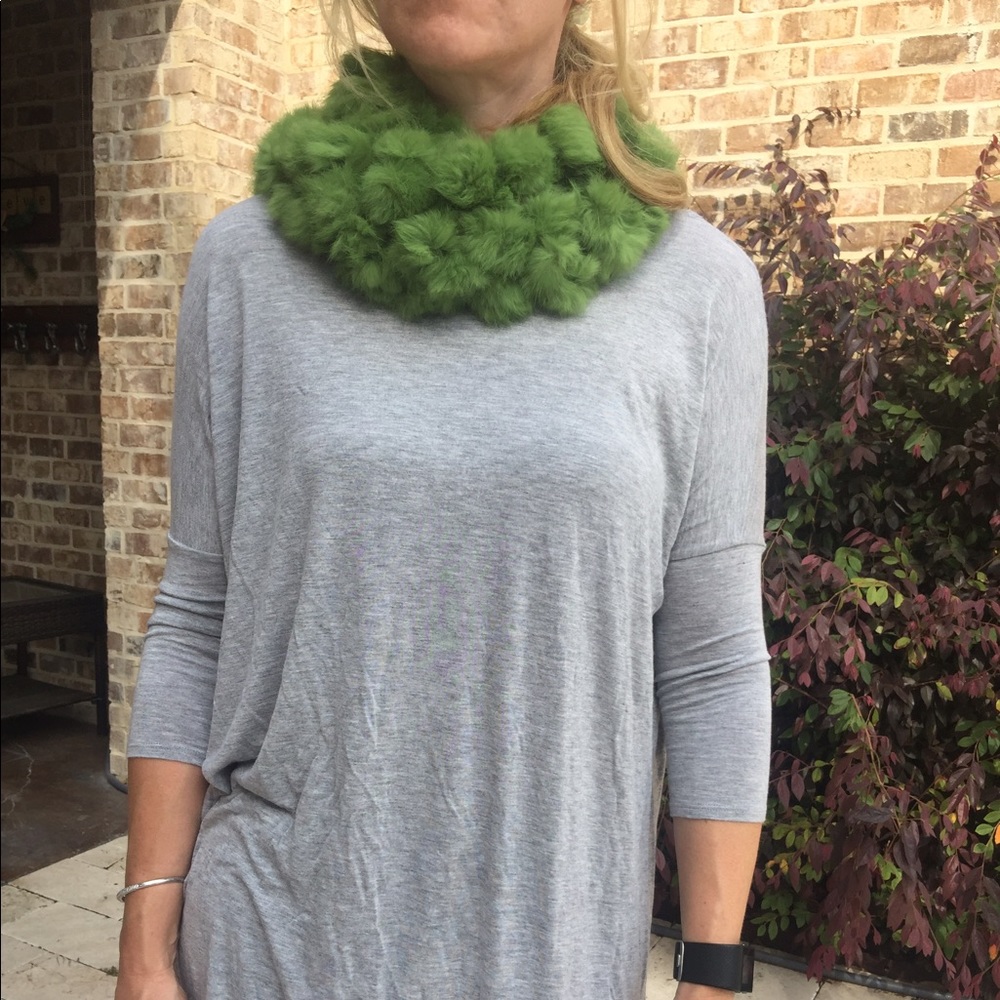 NWT REAL RABBIT FUR SCARF