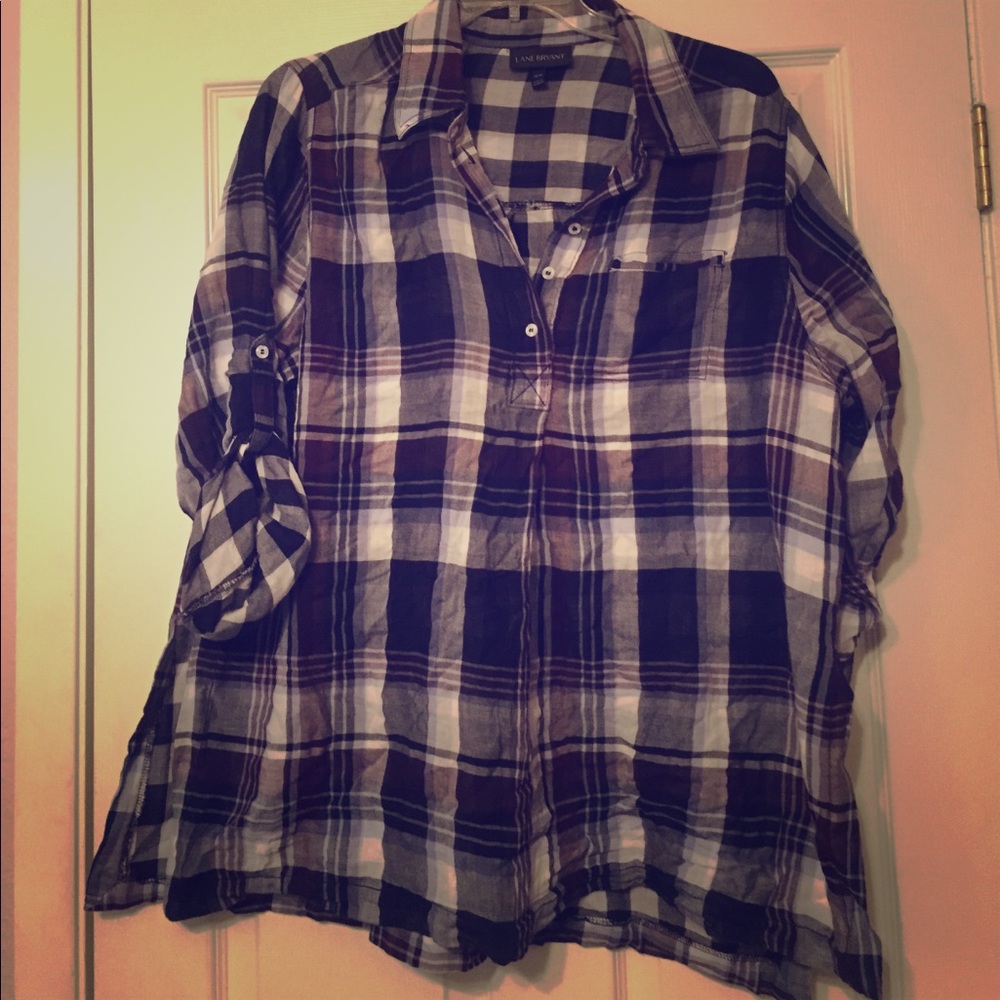 Plaid tunic 14/16 Lane Bryant