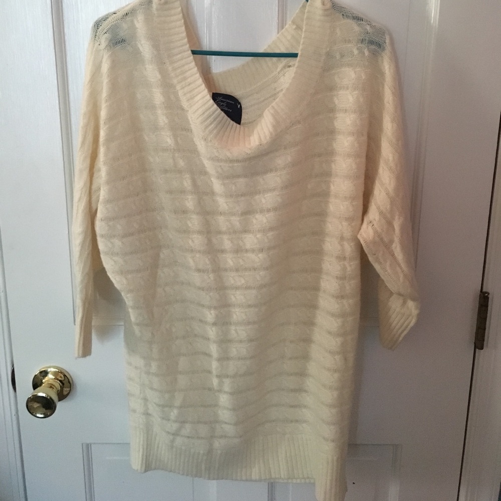 White American eagle sweater