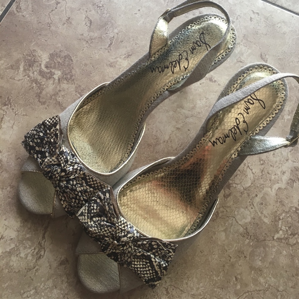 Slingback Linen Sam Edelman Heels!